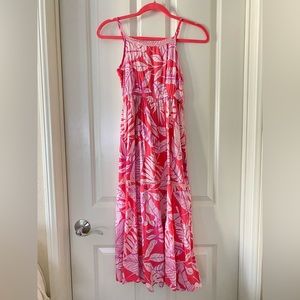 Cat & Jack Girls’ Tropical Floral Maxi Dress 🩵